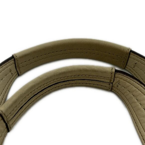 Auth COACH Soho Pleated Tote F13732 Cream Leather - Tote Bag - Picture 5 of 8